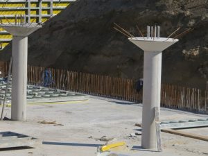 Tiefgaragenstützen mit Pilzkopf